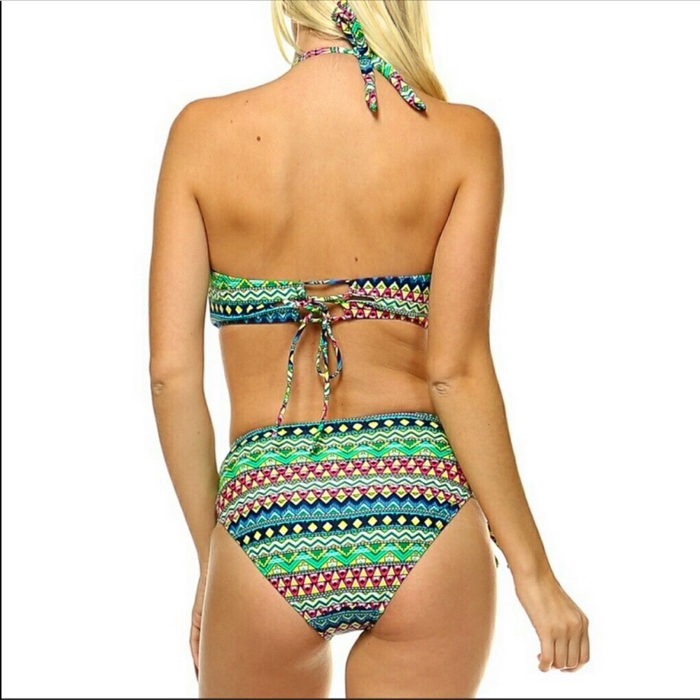 Low Cut One Piece Bathing Suit - Picture 2 of 5